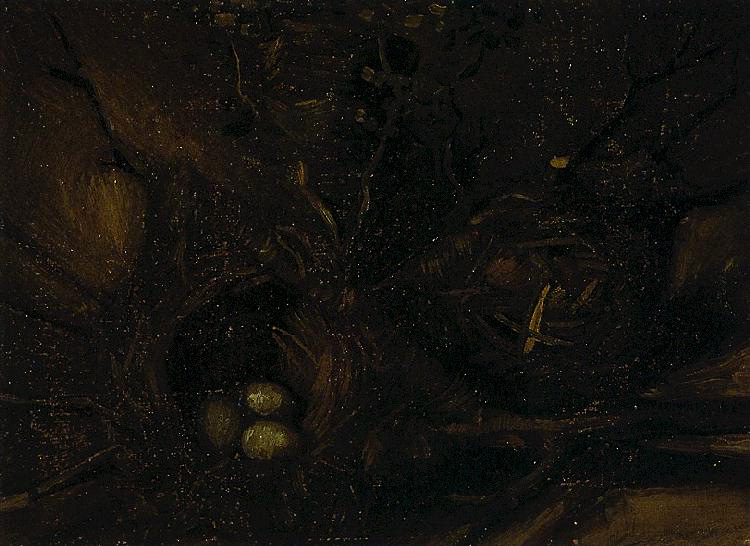 Картина Ван Гога Натюрморт с птичьими гнездами 1885